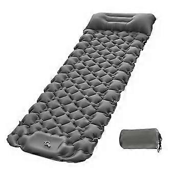 Langlebige Outdoor-Luftbetten mit wasserdichter, komfortabler Schlafmatte, aufblasbare Matratze, leicht, tragbar, Auto-Zeltbett, grau