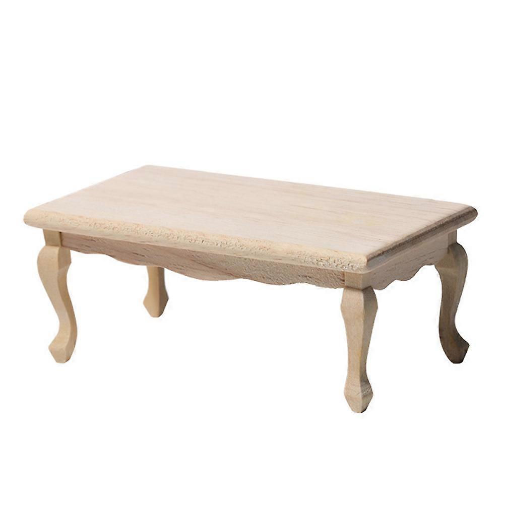 1Pc Miniature Møbler Modell Tre Mini Tea Table Mini House Modell Tilbehør