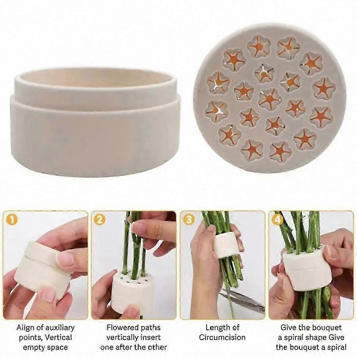 Coiled Floral Support Guide Stable Ikebana Arrangement Tool