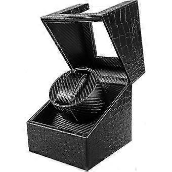 Automatik-Uhrenbeweger-Box Einzeluhrenbeweger mit Kohlefaser-Lederetui (EU-Stecker)