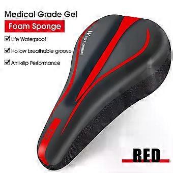 Thicken Comfortable Bicycle Saddle Cover PU Leather  Silicone Cycling Seat Cover Soft Sponge Shockproof MTB Road Bike Cushion