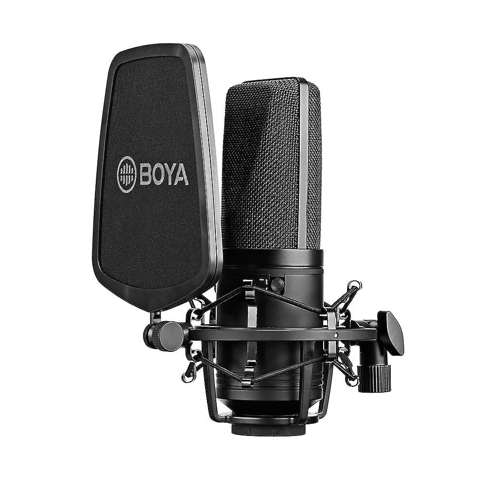 Professional Condenser Microphone Kit Support Cardioid/omnidirectional/bidirectional With Double-layer Popfilter Shock Mic