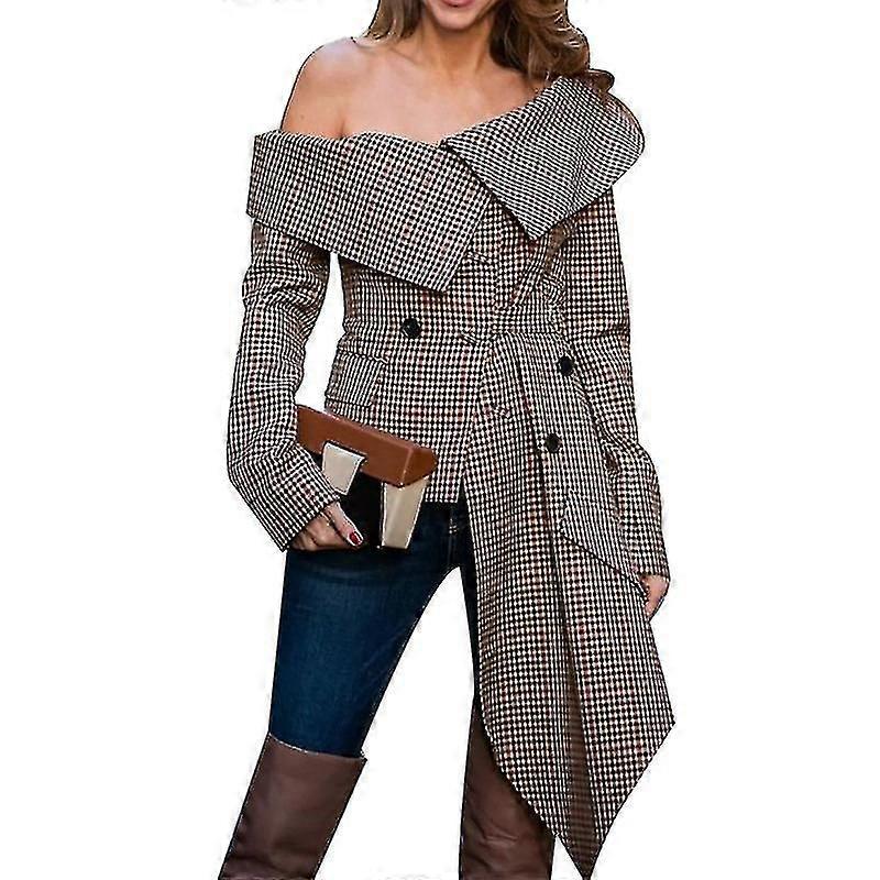 Women's Off Shoulder Irregular Blazer