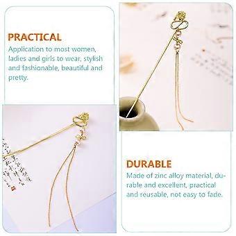 Flower Tassel Step Shake Chinese-style Hair Stick Clip Pearl Clips for Combs Women Accessories Buns