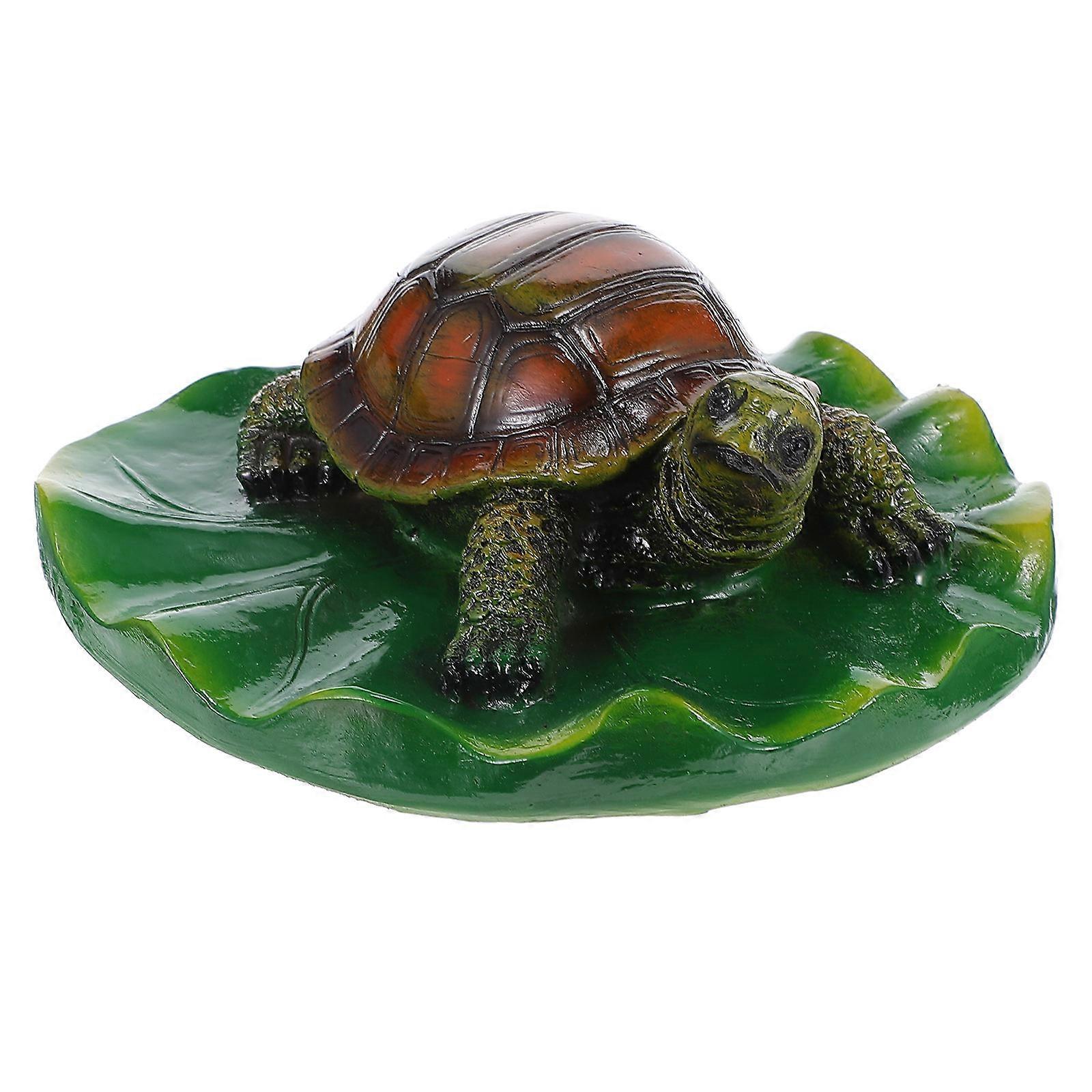 1Pc Floating Pond Decor Floating Turtle Ornament Simulation Turtle Figurine