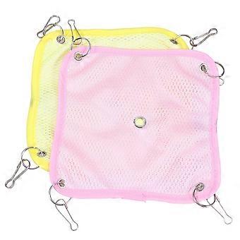 Hamac suspendu pour animaux de compagnie, lit d'été pour hamster, petit animal de compagnie, 2 pièces, couleurs assorties