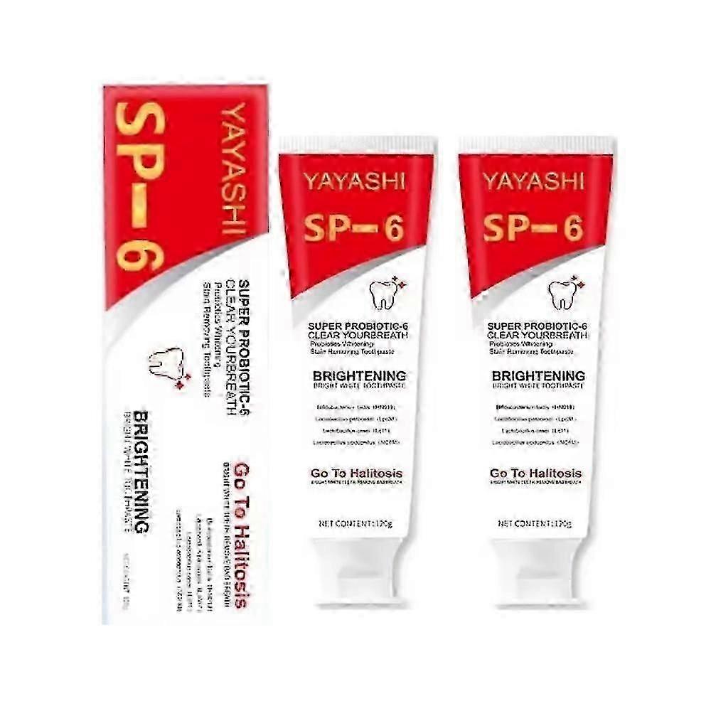 3pcs SP-6 Probiotic Whitening Toothpaste