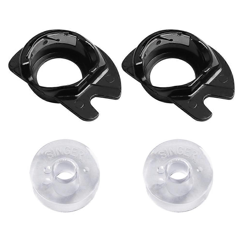 2Sets Bobbin and Case compatible with Singer Sewing Machine Top-Loading Casing, Holder