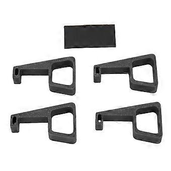 Ondersteuning horizontaal voor console voor jeu, 4 stuks, vervangings antidrapants, ondersteuning voor rehaussement voor console PS4 Pro, zwart