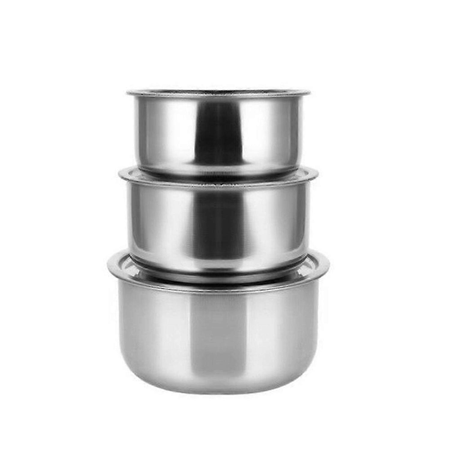 3Pcs Stock Pot Set with Lid Kitchenware Stew Cooking Tools Cookware