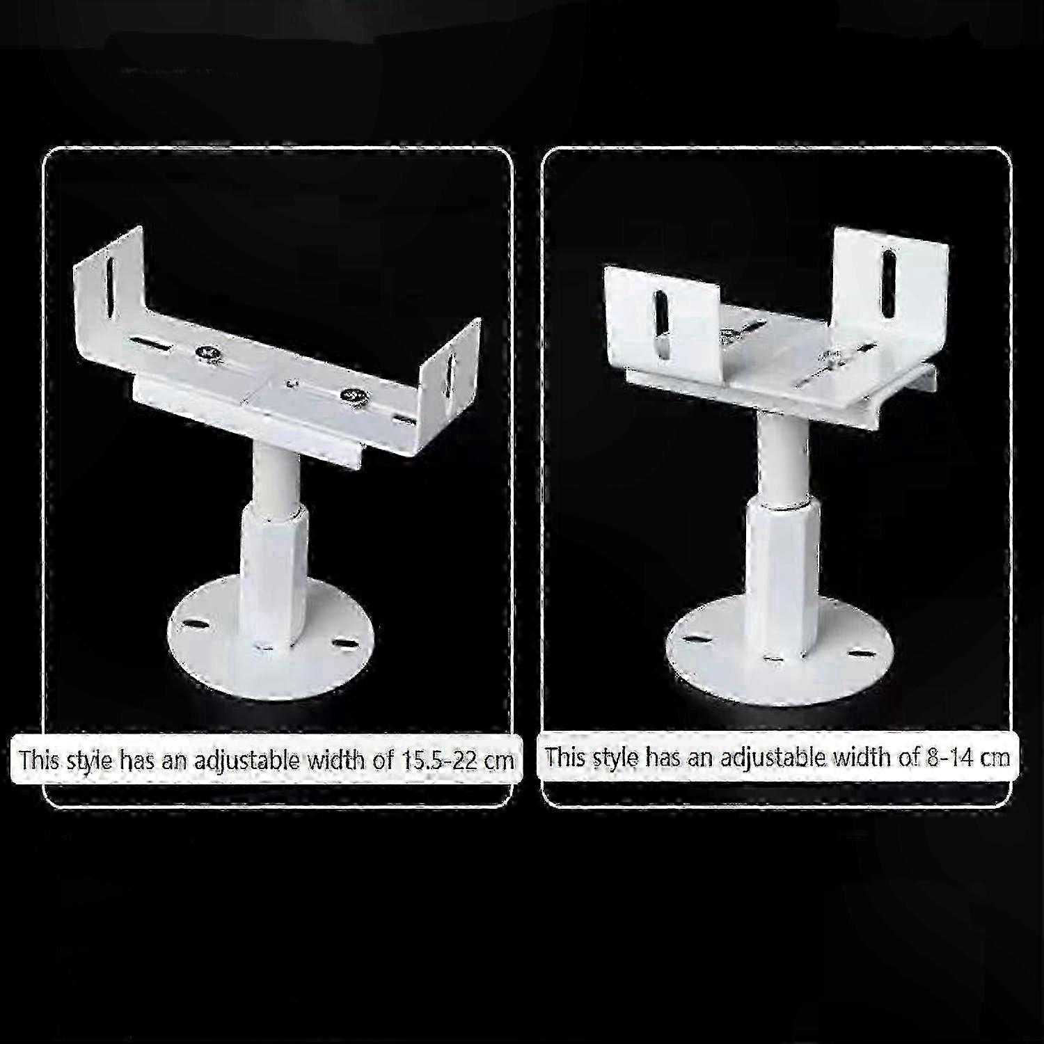 Adjustable Aluminum Floor Brackets for Radiator Stability, 2-Pack Support Feet