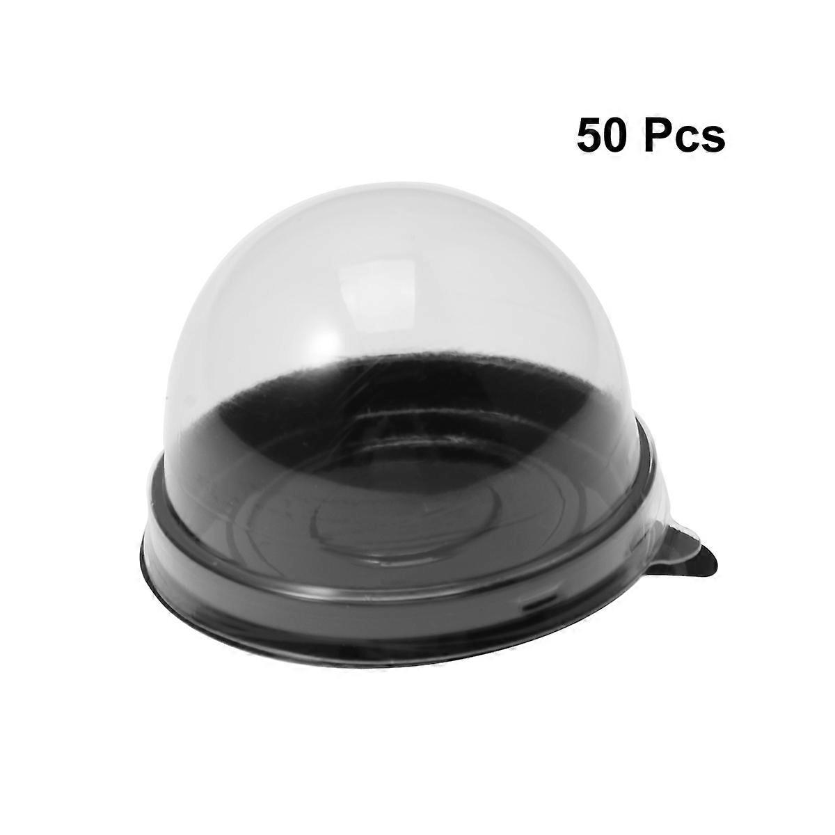 Cake Boxes Round Disposable Black Bottom for Storage 50Pcs Pack
