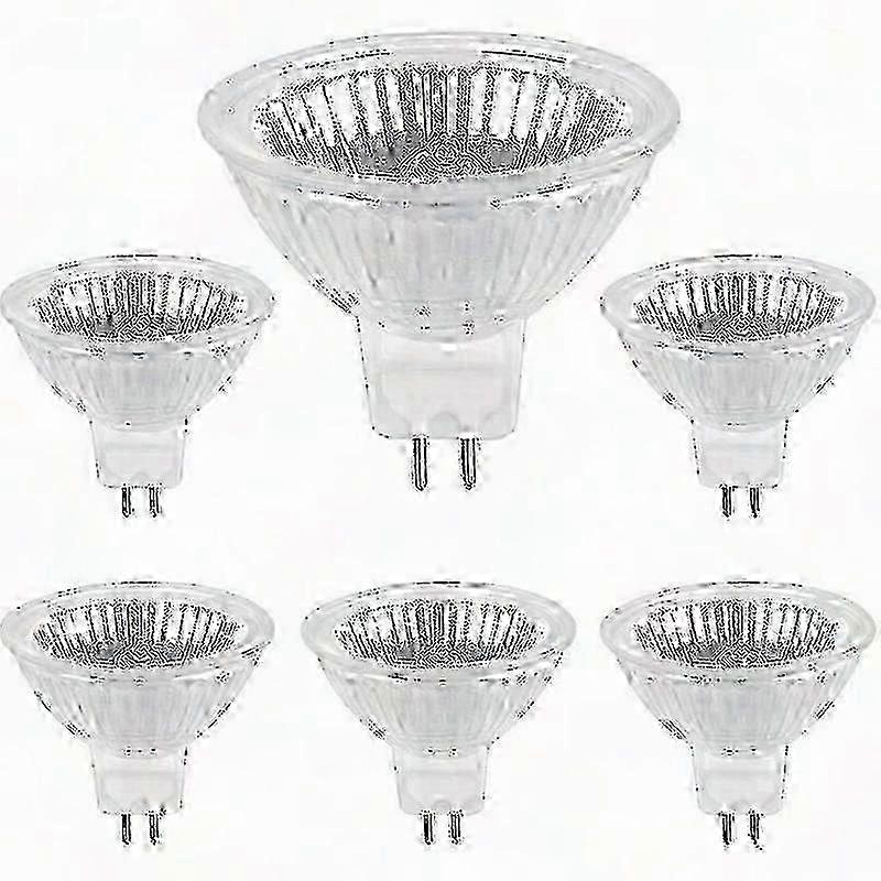GU5.3 12V 50W Halogen Bulbs 6-Pack Dimmable