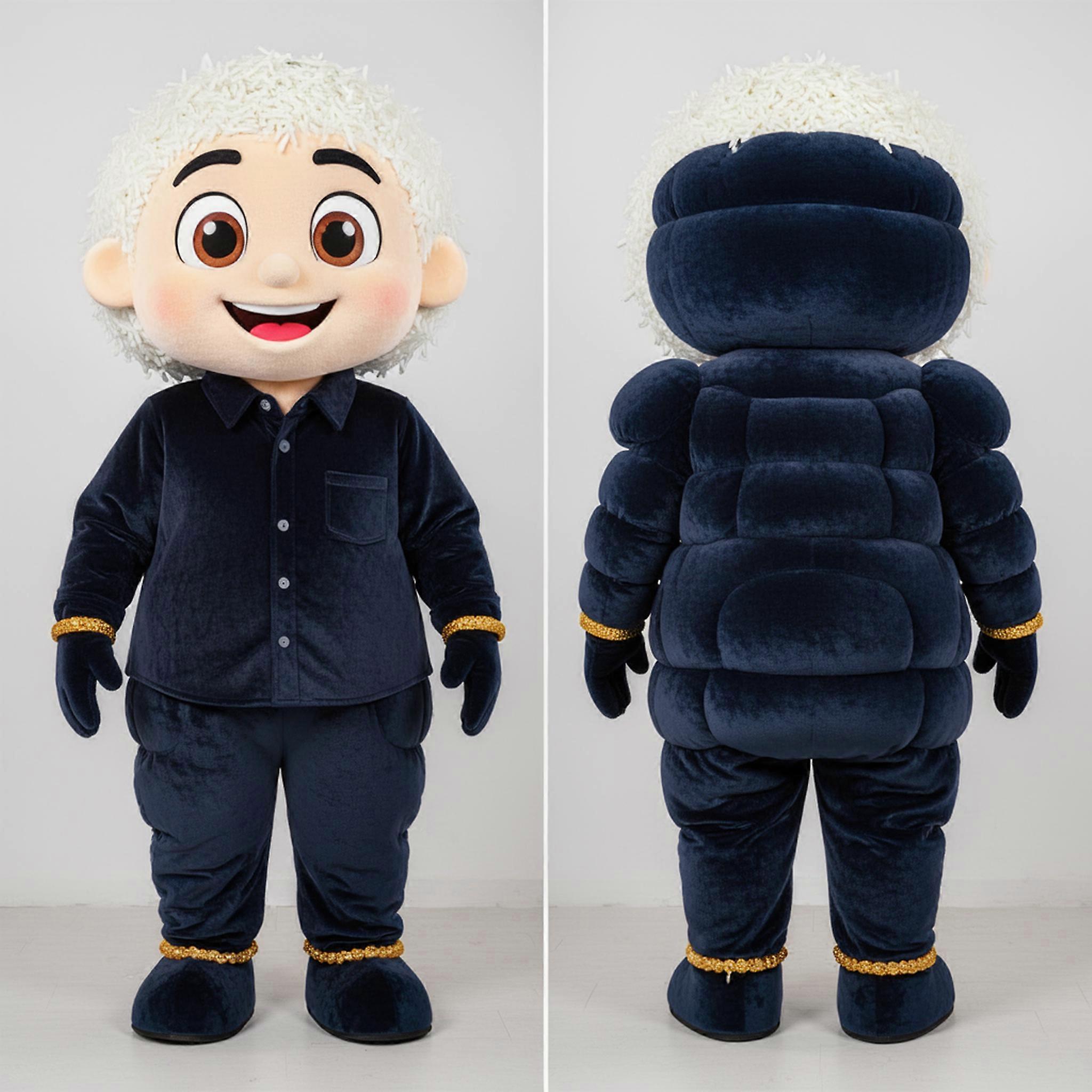 MASTICOT Navy Blue Plush Biryani Mascot