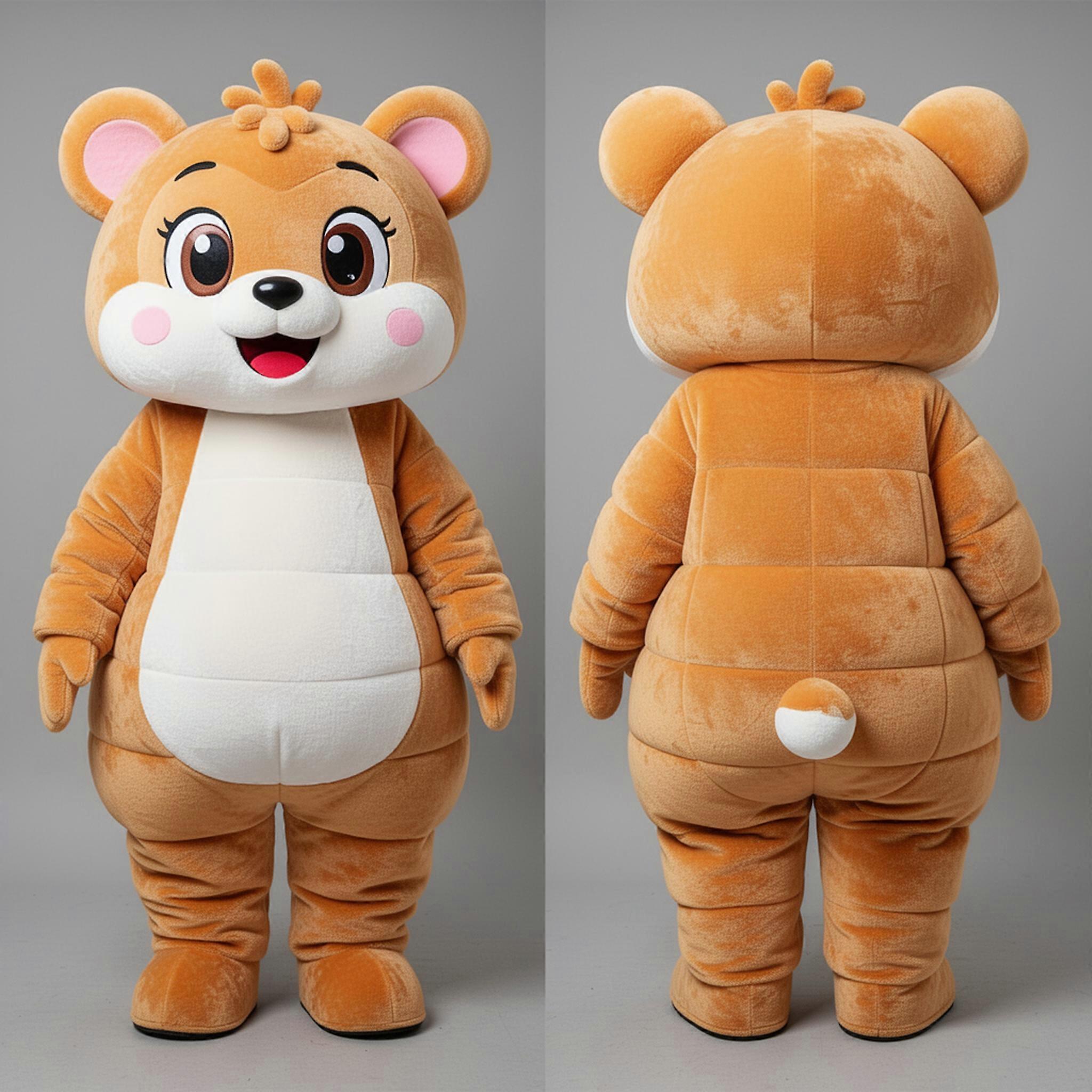 MASTICOT Tan Cuddly Pho Mascot