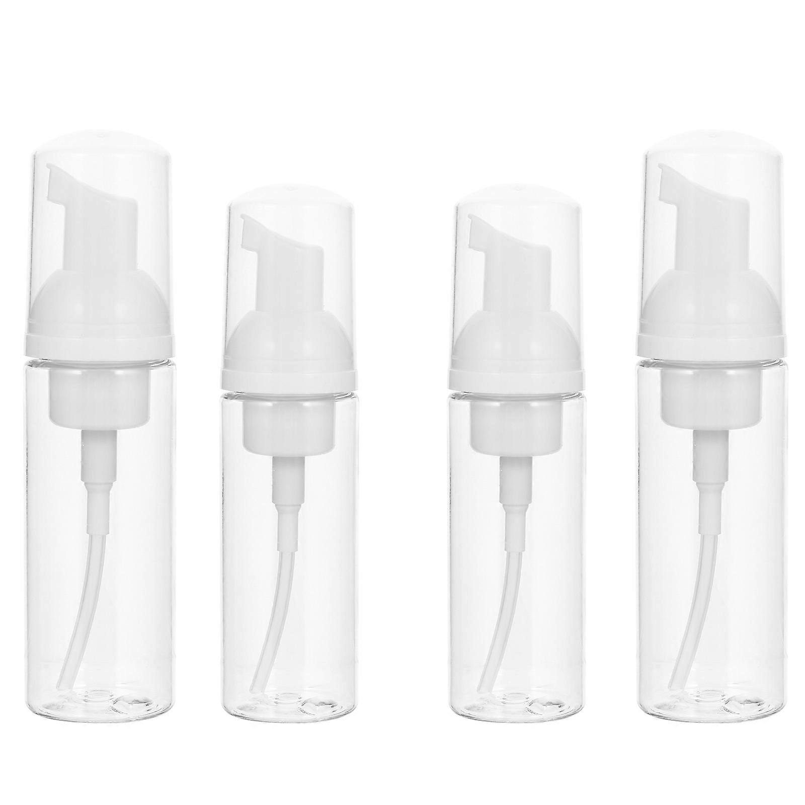 Bubble Making Bottle 4Pcs Refillable Bottles for Liquid Holding White
