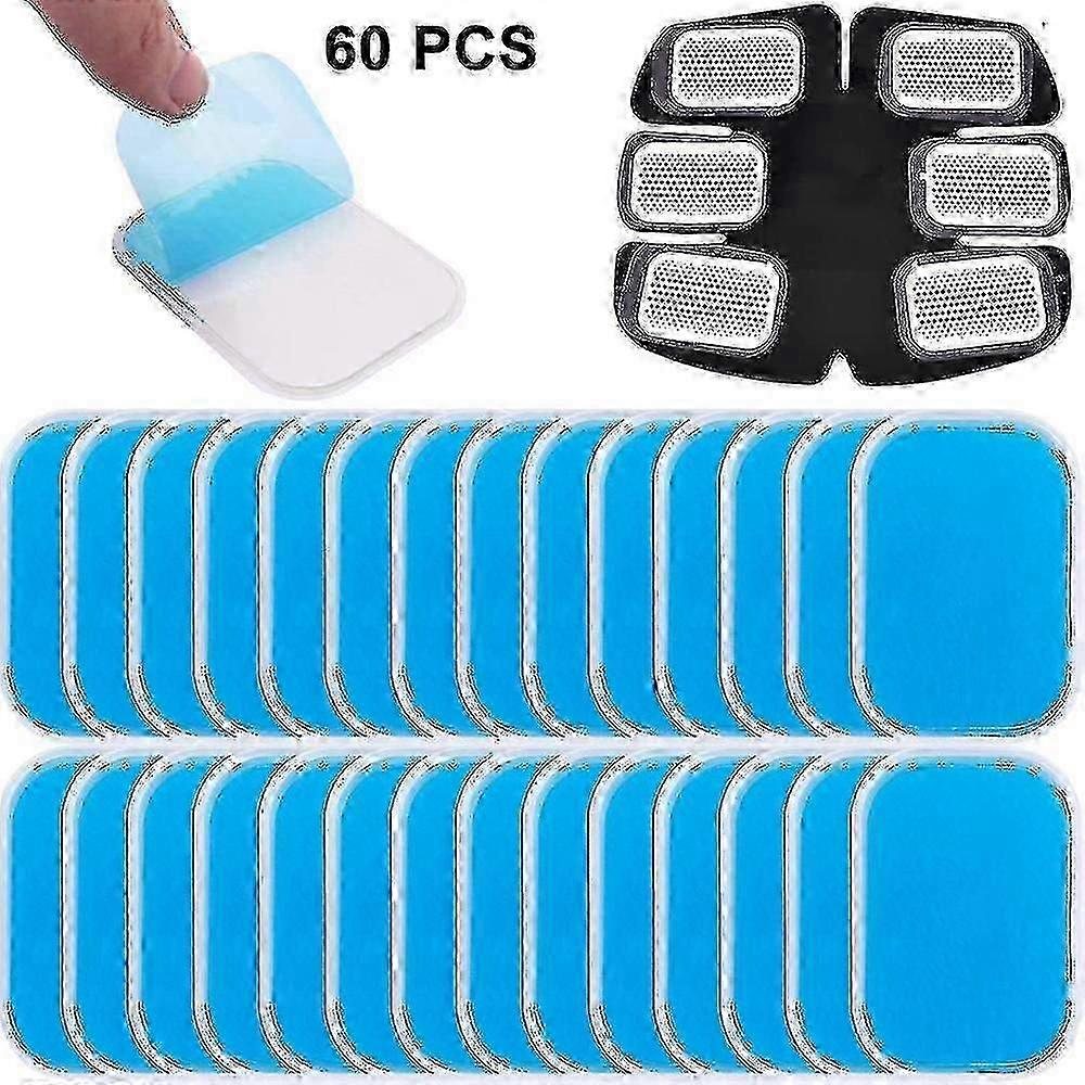 Abs trainer adhesive gel pads - 60pcs replacement sheets