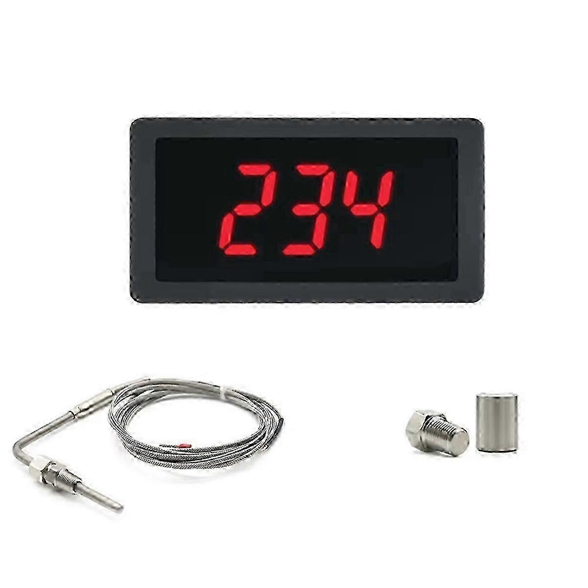 LED Meter with EGT Sensor Temperature Sensor Soldering Bundle Kit Adiustable Function Compatible Pt1