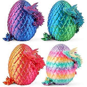 Huevos de dragón impresos en 3D de 8 pulgadas, ideales para rellenar cestas de Pascua para niños y adolescentes, juguetes y decoración únicos para niños, regalos misteriosos de dragones para niños.