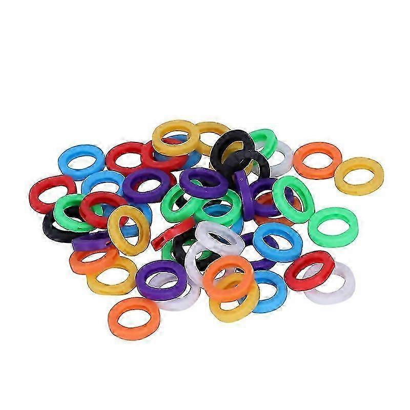 For 50pcs Small Size Id Identify Key Ring Cap