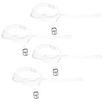 2 Pairs Transparent Detachable Shoe Straps Elasticated Anti-loose High Heels Shoe Strings Ankle Shoelace Replacement Accessories