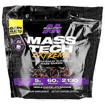 MuscleTech, Mass-Tech™ Extreme, Triple Chocolate Brownie, 6 lbs (2.72 kg)