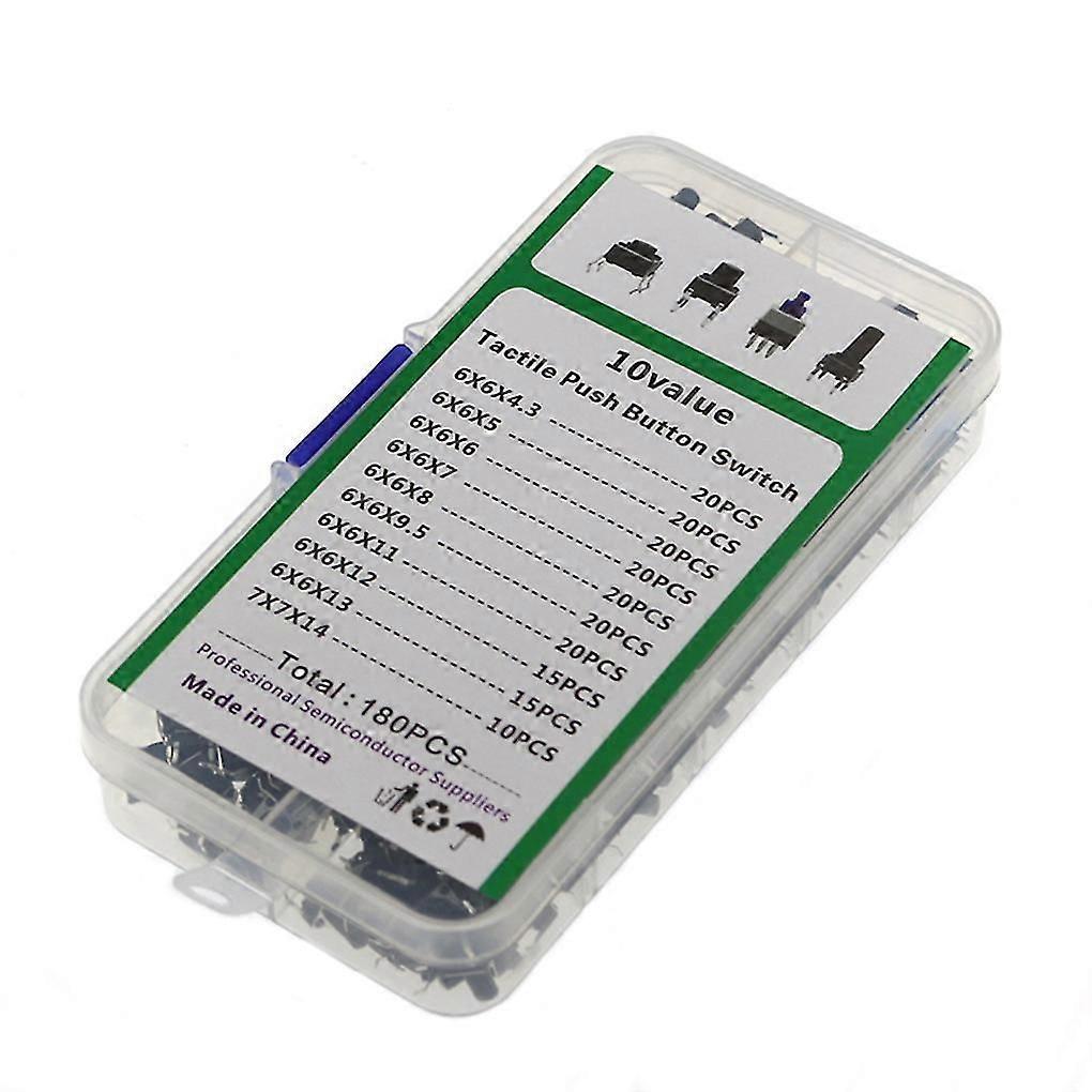 180 Teile/satz Micro Schalter Platine Push Button Schalter
