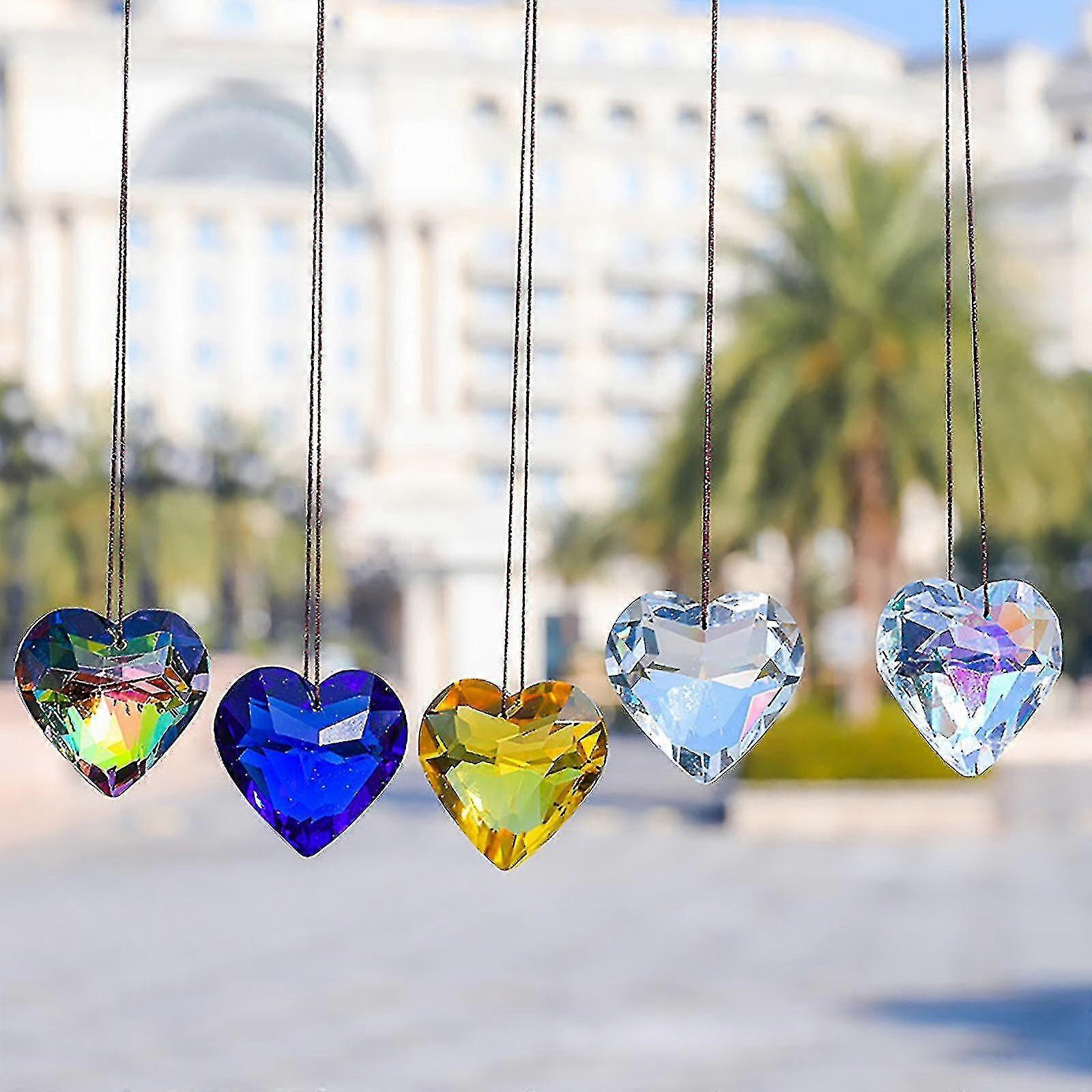 Rainbow-Making Crystal Heart Set