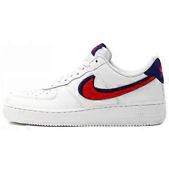 Nike Air Force 1 Low 3D Chenille Swoosh Wit Rood Blauw 823511-106