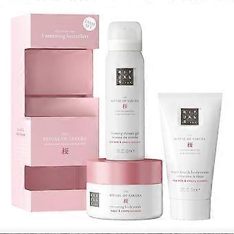 Set Rituals: The Ritual Of Sakura Shower Mousse 50 ml + The Ritual Of Sakura Rejuvenating Body Scrub 125 g + The Ritual Of Sakura Hydrating Body