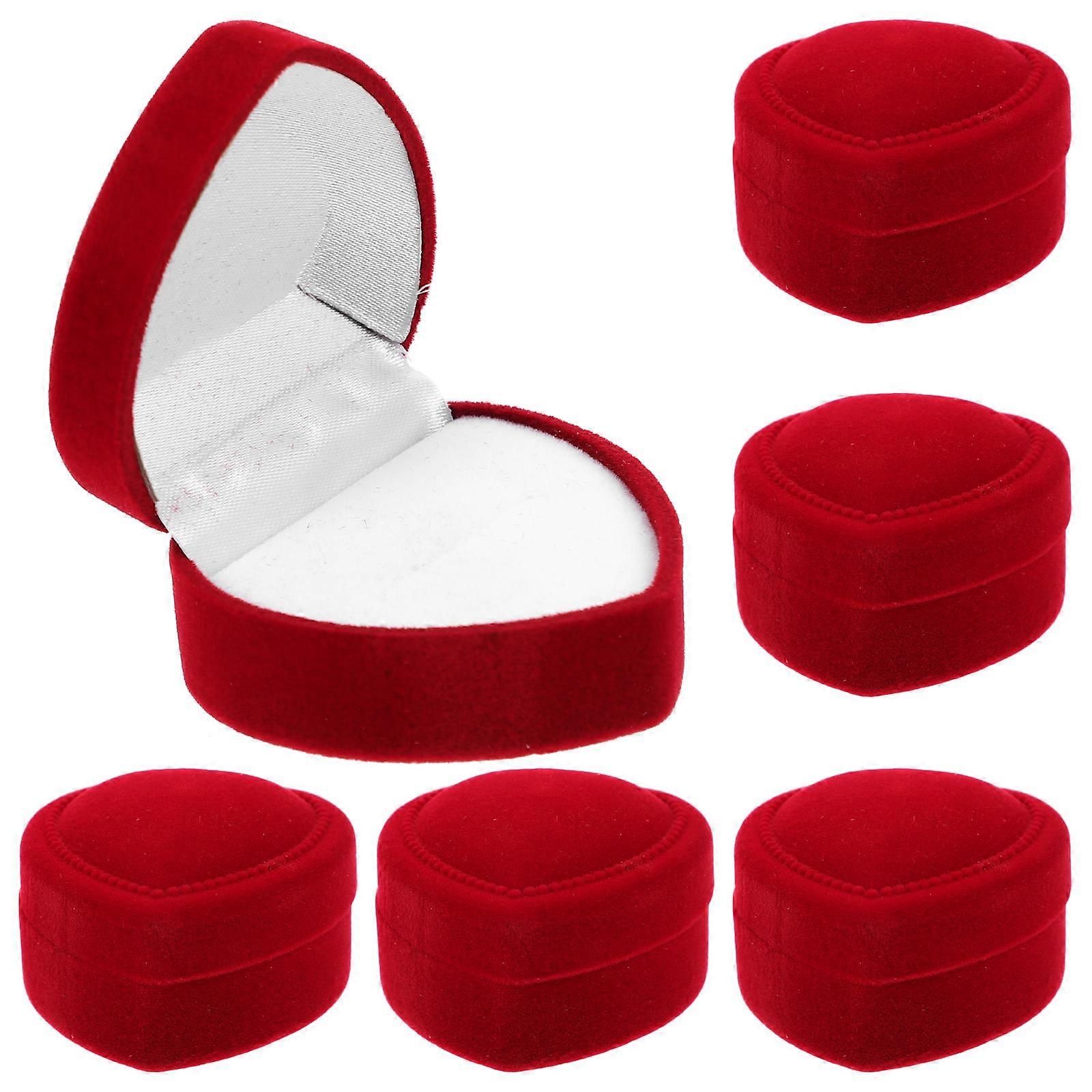 Proposal Ring Box for Wedding with 30Pcs Heart Shaped Ring Holders