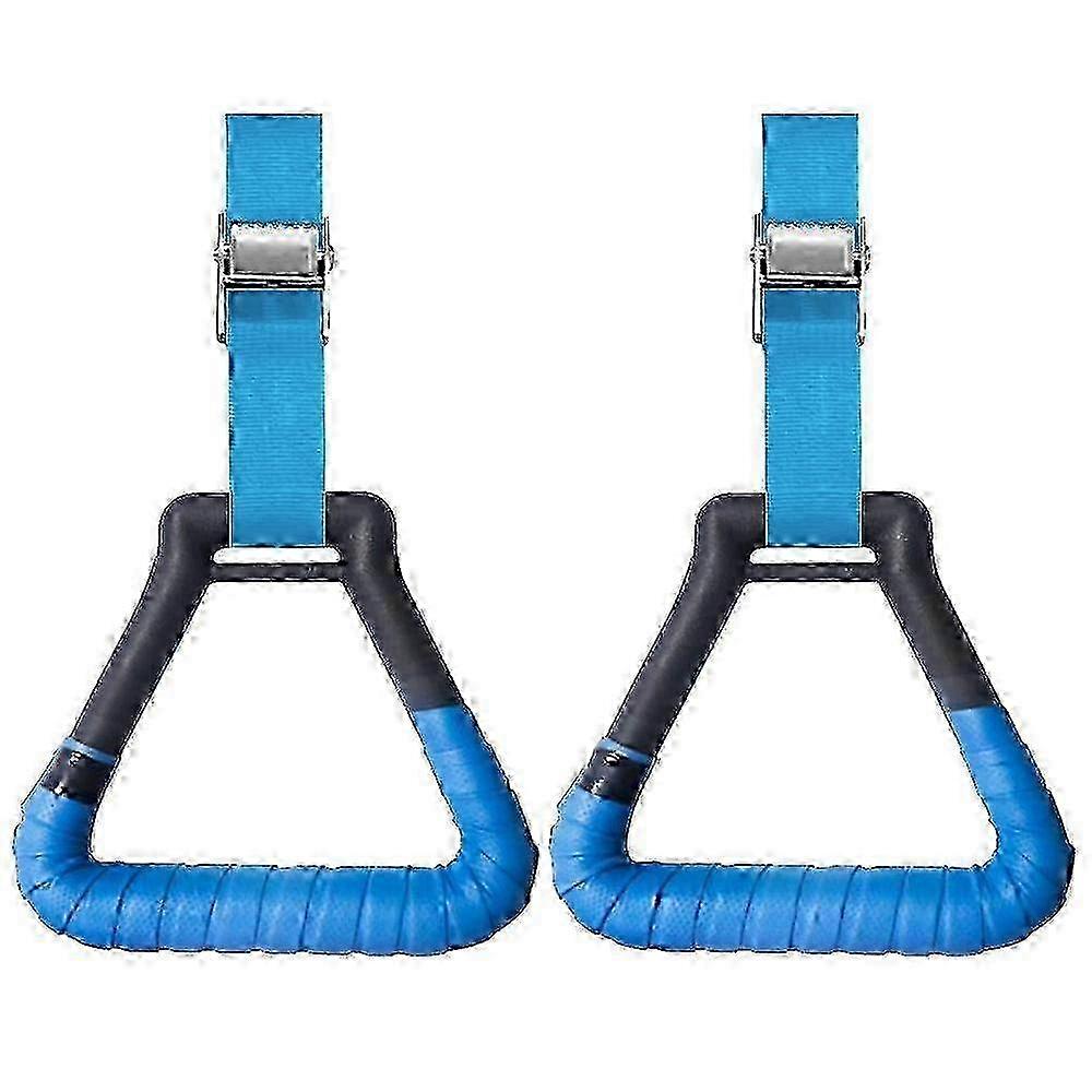 Non-Slip Gymnastic Rings With Adjustable Straps
