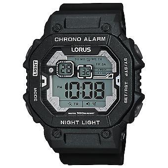 Lorus Digital Man Watch Digital Quartz With Silicone Bracelet R2395KX9