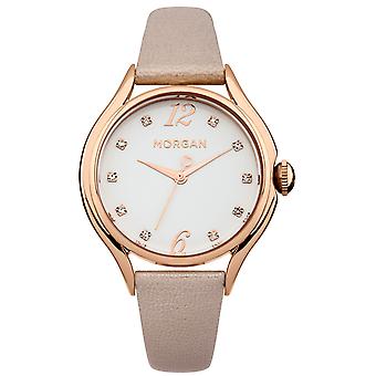 Morgan Quartz Analog Women's Watch with M1217CRG Synthetic Leather Bracelet