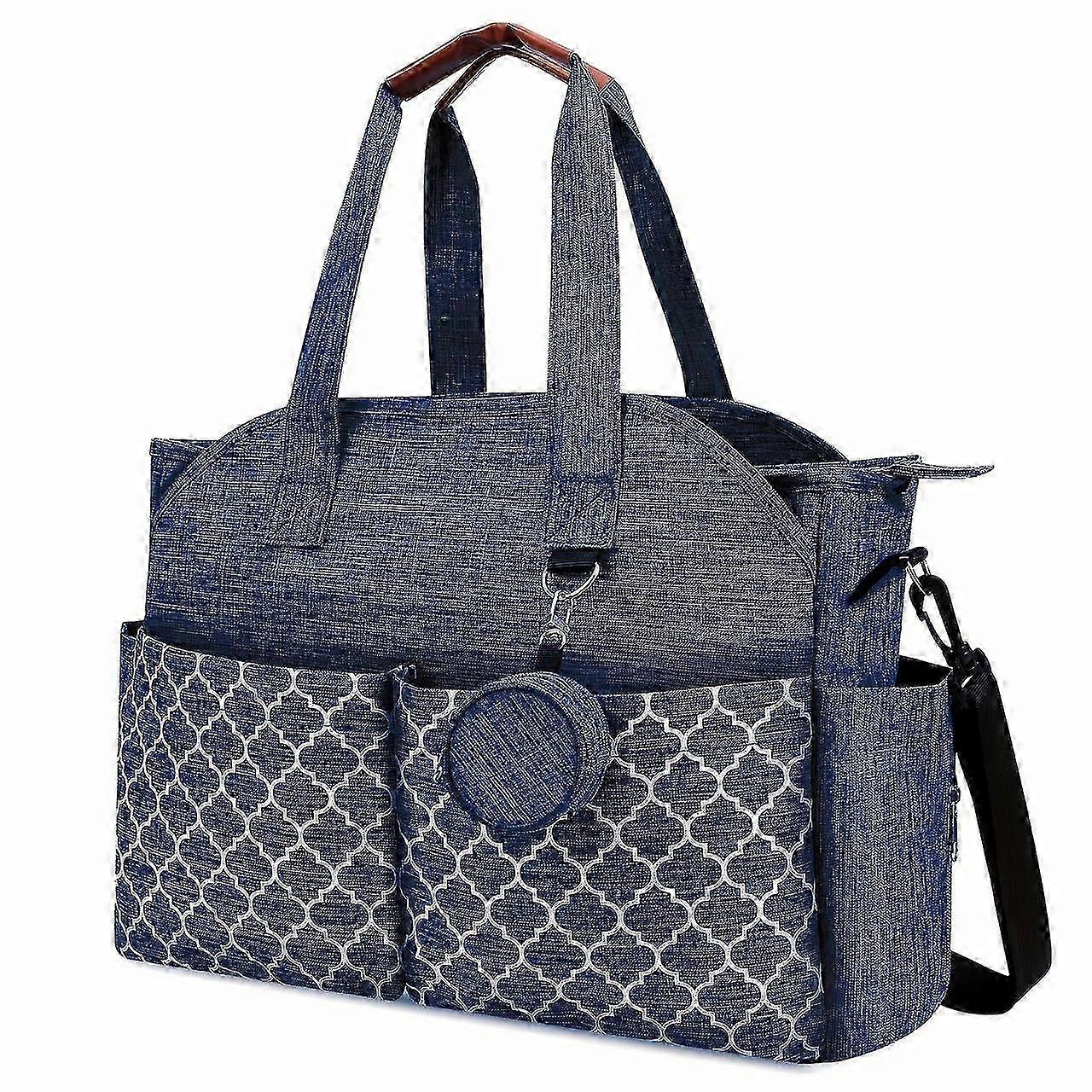 Geometric Printed Versatile Maternity Bag