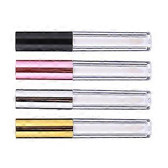 Electroplated Cap Lip Gloss Tube for Liquid Holding 20Pcs 5Ml Cosmetic Containers