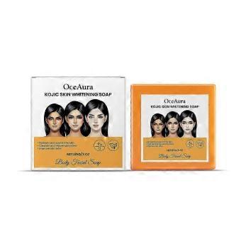 Kojic Skin Whitening Soap, milde reinigingszeep reinigt en verjongt poriën, exfolieert, hydrateert en voedt de gezichtshuid, egaliseert de teint