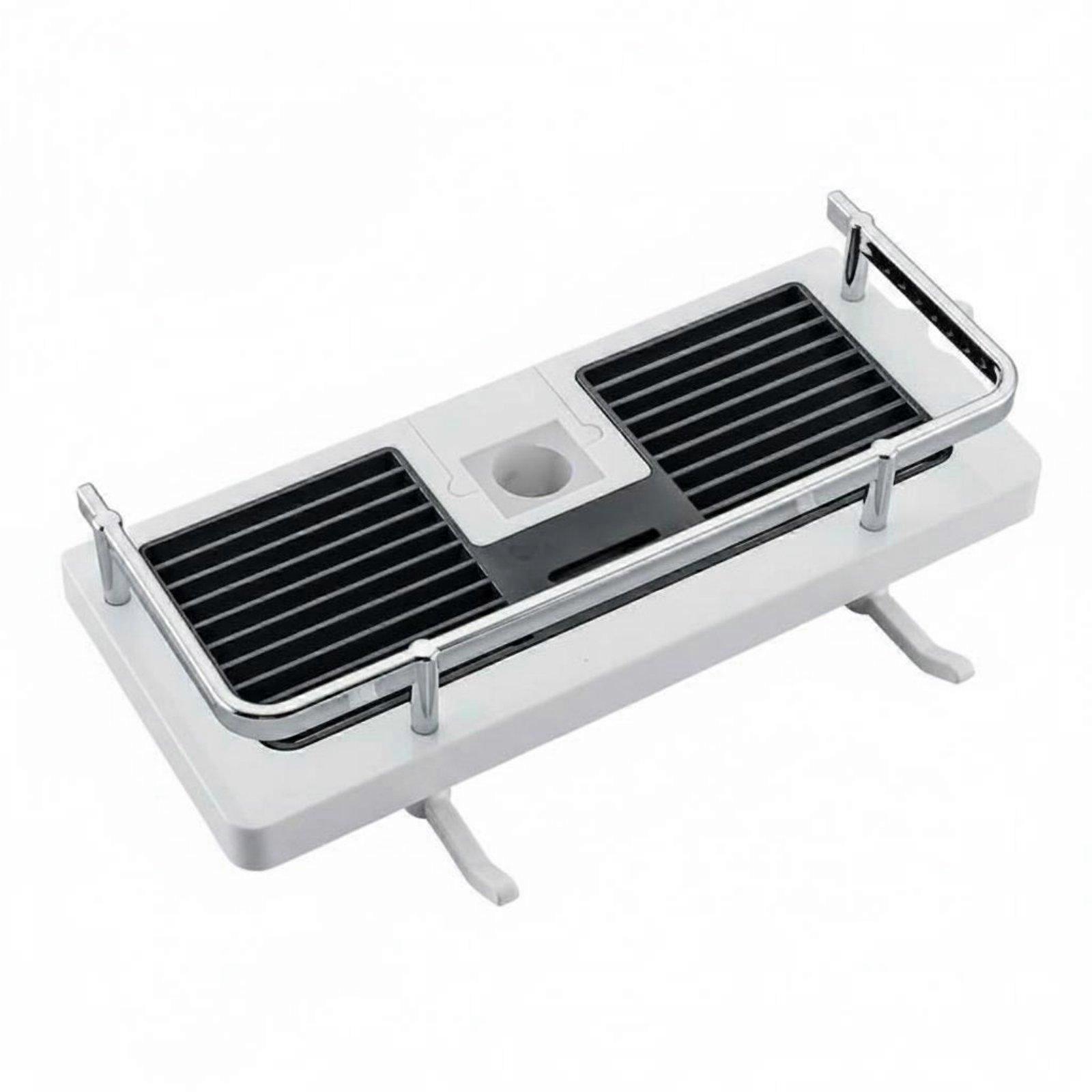 Shower Slide Bar Shelf Multi-Functional Shower Pole Shelf Easy Installation