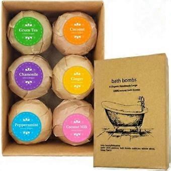 6pcs Bath Bombs Gift Set Relaxing Scents Bath Bombs Balls For Women & Men, Natural Bath Bombs Set