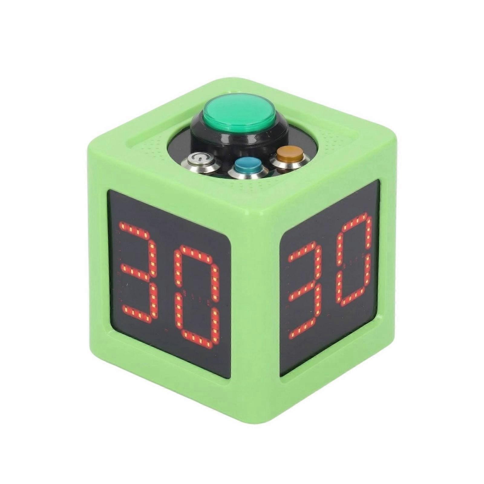 Cube Interval Timer Tabletop Timer Cube Compact for Students, Teachers, Study
