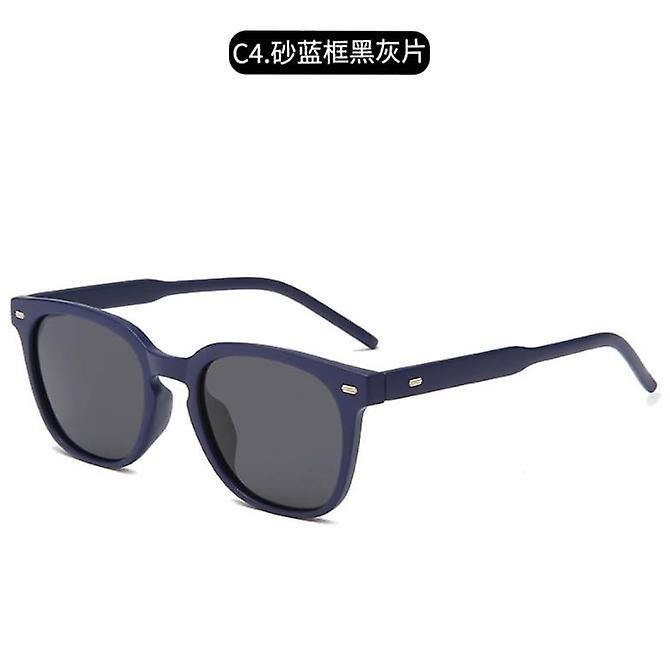 New Brand Men And Women Polarized Round Rice Nail Sunglasses Retro Large Frame Uv Protection Driving Sunglasses