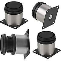 2023 - 4 قطع أرجل أثاث قابلة للتعديل ، ساق طاولة قابلة للتعديل بارتفاع معدني ، أرجل أثاث مطبخ