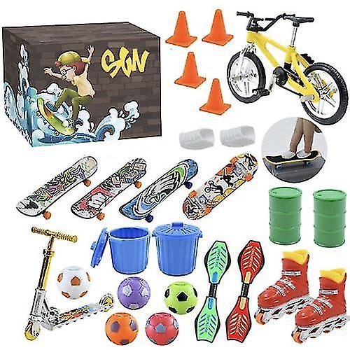 Advent Blind Box, Finger Skateboard Blind Box, Mini Finger Playset -a