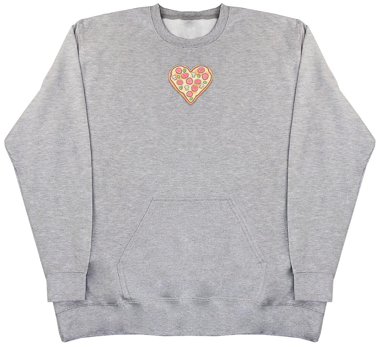Pizza Heart - Huge Oversized Hoodless Hoodie