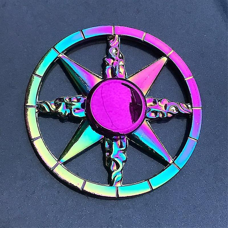 T Rainbow H Spinner Metal Toy