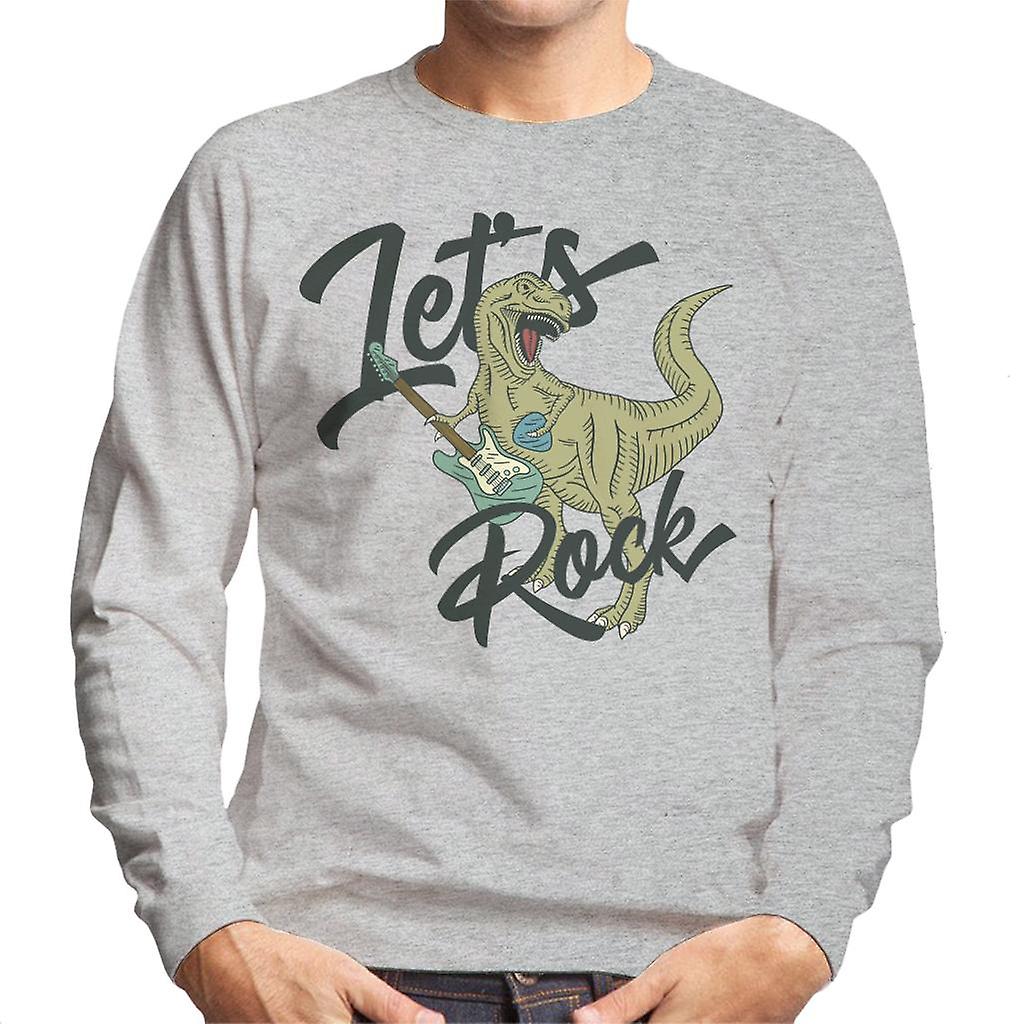 Dinoszaurusz gitár Lets rock Men ' s pulóver
