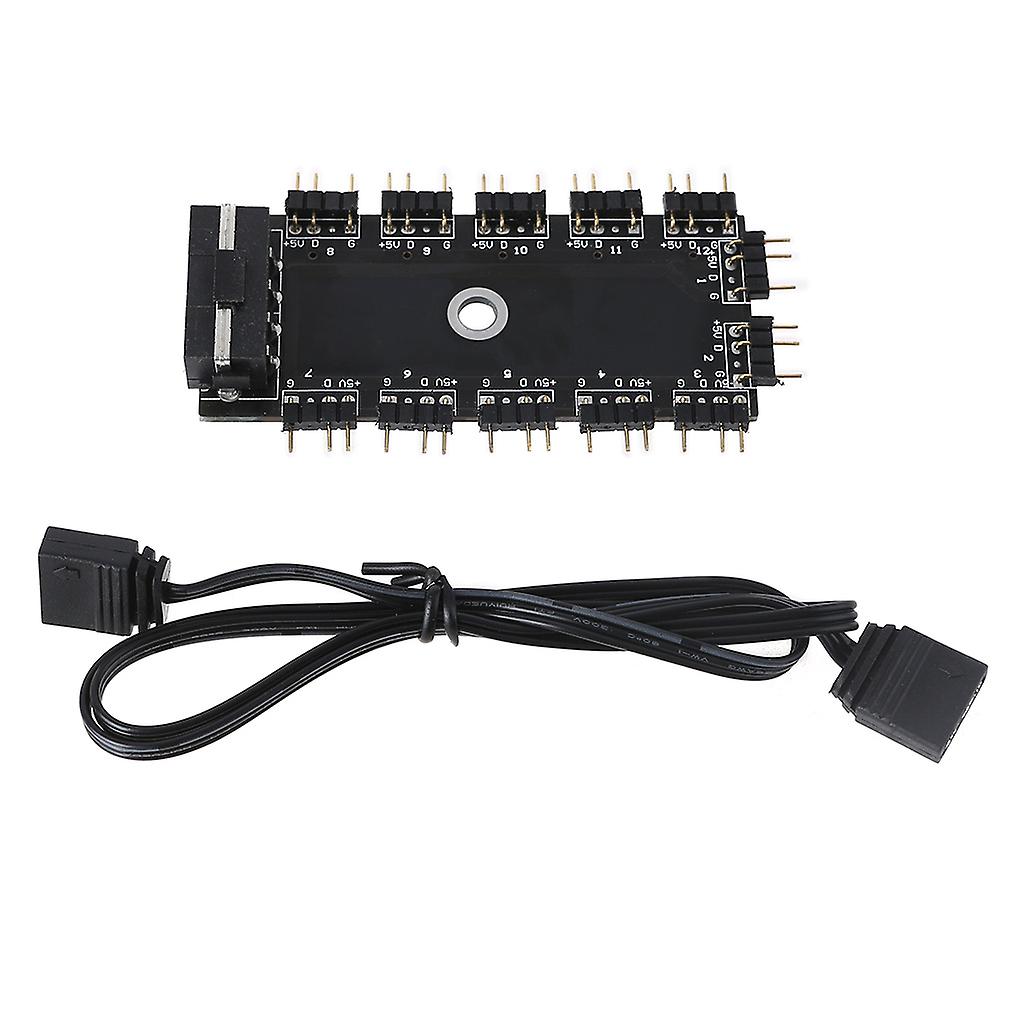 AURA SYNC 5V 3-Pin ARGB Hub Splitter for Case & RGB Extension Cable
