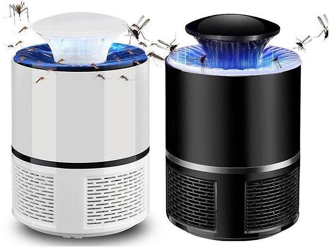 Antimosquitos eléctricos con luz LED y sensor de luz (blanco)