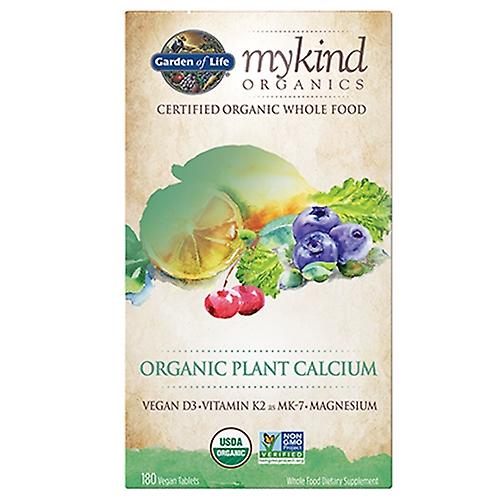 Garden of Life Mykind 有机植物钙,180 片(1 包)