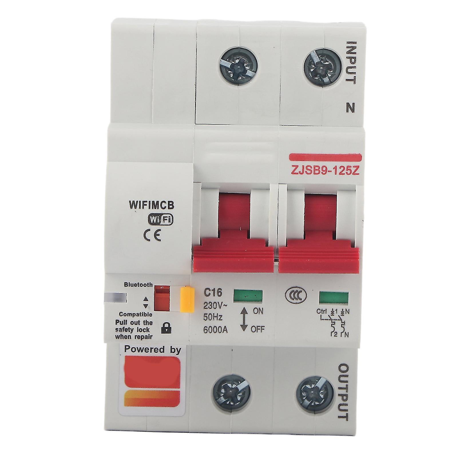 Smart Wifi Circuit  Breaker Phone  App Remote Switch Pa66-dsm Flame Retardant Shell Ac220v